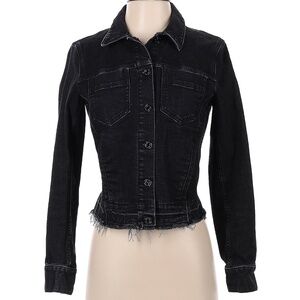 Banana Republic Black Denim Jacket Marked XS Also Fits Small Excellent Condition